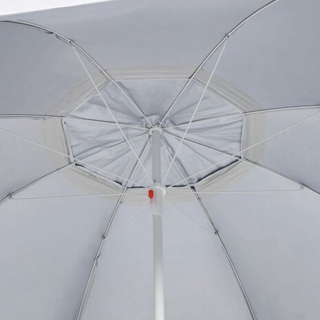 Strandparasol met zijwanden 215 cm antracietkleurig 6