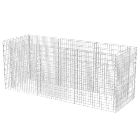 Gabion plantenbak verhoogd 270x90x100 cm staal 2