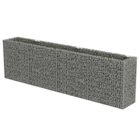 Gabion plantenbak verhoogd 360x50x100 cm gegalvaniseerd staal 2