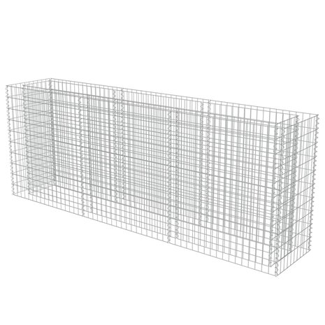 Gabion plantenbak verhoogd 270x50x100 cm gegalvaniseerd staal 3