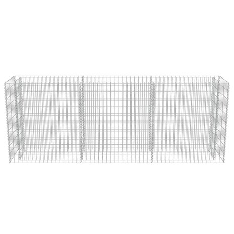 Gabion plantenbak verhoogd 270x50x100 cm gegalvaniseerd staal 5