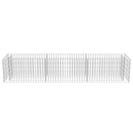 Gabion plantenbak verhoogd 270x50x50 cm gegalvaniseerd staal 5