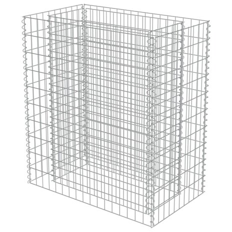 Gabion plantenbak verhoogd 90x50x100 cm gegalvaniseerd staal 3