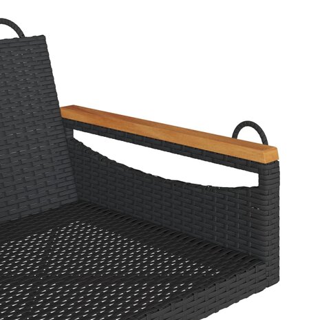 Schommelbank 63x62x40 cm poly rattan zwart 7