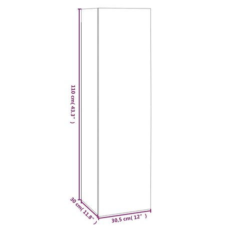 Tv-meubelen 4 st 30,5x30x110 cm bewerkt hout gerookt eiken 7