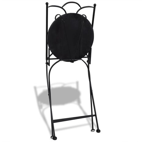 Bistrostoelen inklapbaar 2 st keramiek blauw en wit 6