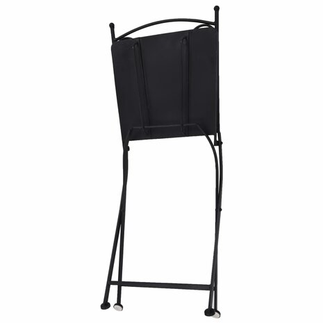 Bistrostoelen mozaïek 2 st grijs 10