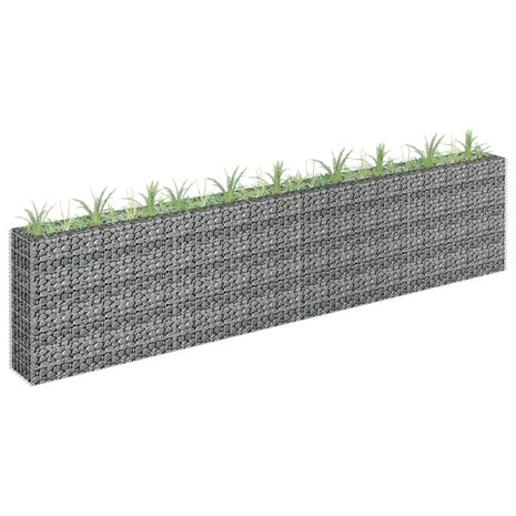 Gabion plantenbak verhoogd 360x30x90 cm gegalvaniseerd staal 1