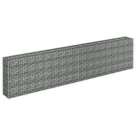 Gabion plantenbak verhoogd 360x30x90 cm gegalvaniseerd staal 3