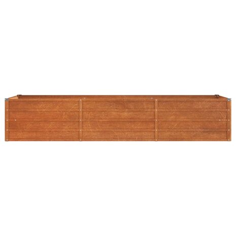 Plantenbak verhoogd 240x80x45 cm cortenstaal roestig 4