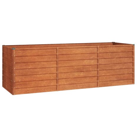 Plantenbak verhoogd 240x80x77 cm cortenstaal roestig 2