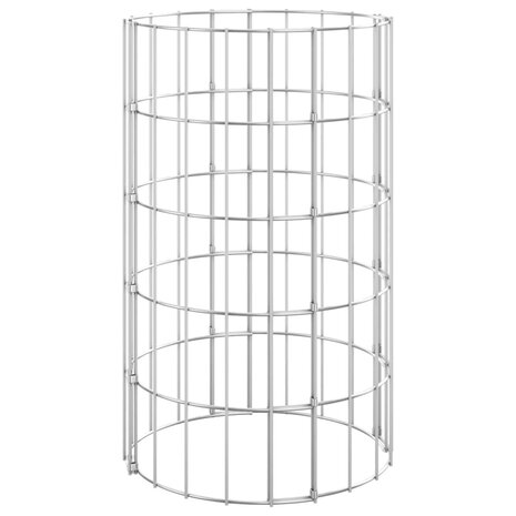 Gabion plantenbakken 3 st rond verhoogd Ø30x50 cm staal 3