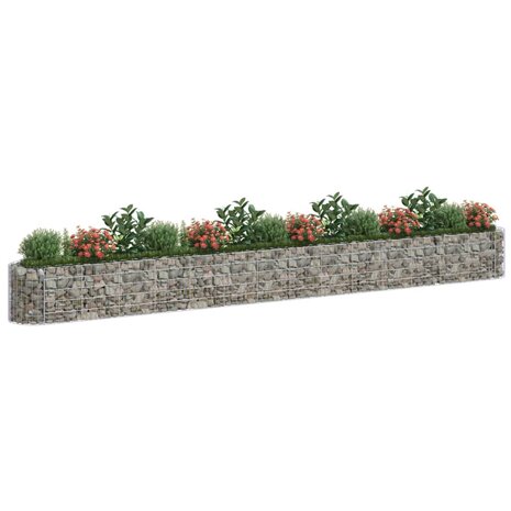 Gabion plantenbak verhoogd 540x50x50 cm gegalvaniseerd ijzer 3