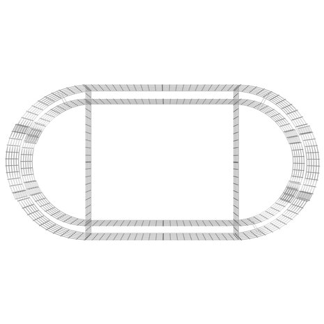 Gabion plantenbak verhoogd 200x100x50 cm gegalvaniseerd ijzer 6
