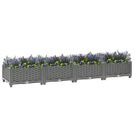 Plantenbak verhoogd 160x40x23 cm polypropeen 2