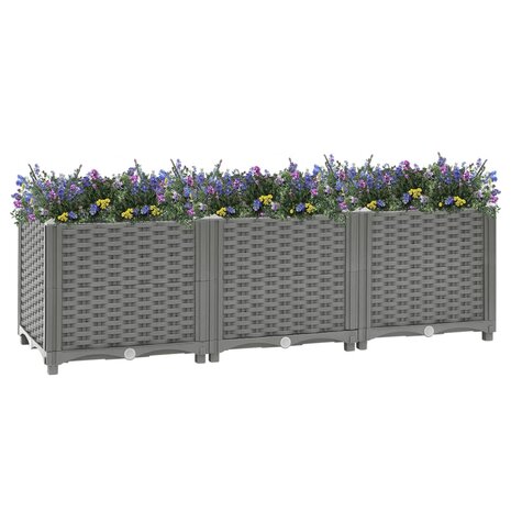 Plantenbak verhoogd 120x40x38 cm polypropeen 2