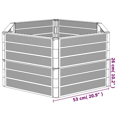 Plantenbakken 2 st PP antracietkleurig 5