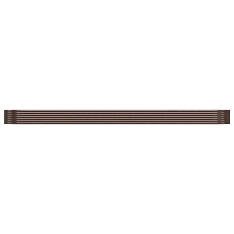 Plantenbak 544x100x36 cm gepoedercoat staal bruin 3