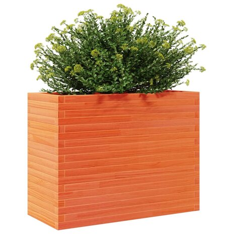 Plantenbak 90x40x68,5 cm massief grenenhout wasbruin 4