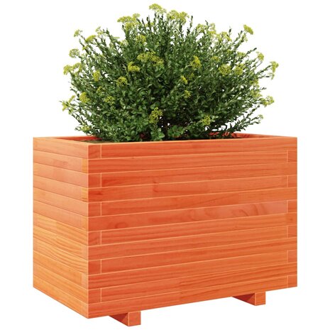 Plantenbak 70x40x49,5 cm massief grenenhout wasbruin 4