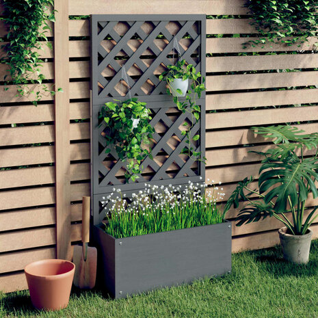 Plantenbak met latwerk 65x33x135 cm HKC 1