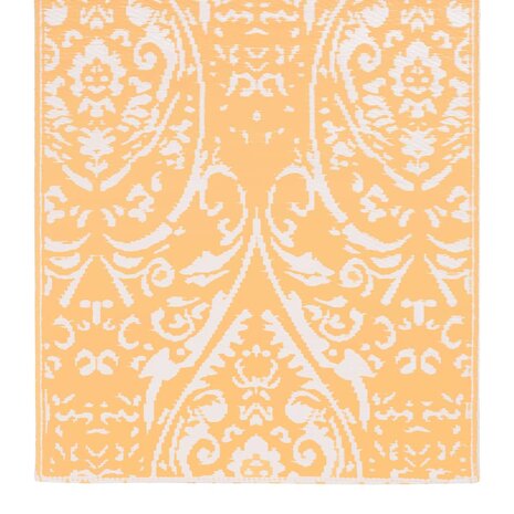 Buitenkleed 80x150 cm PP oranje en wit 4