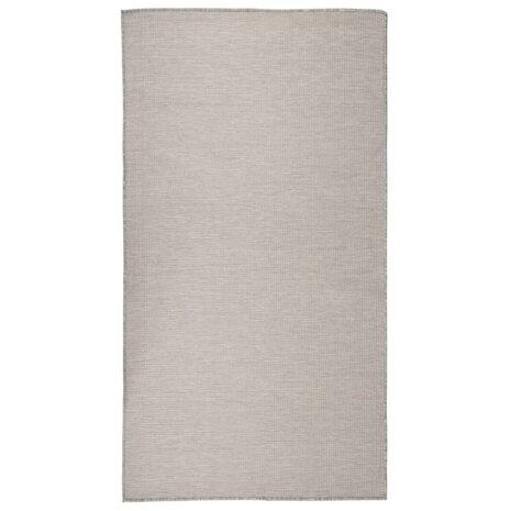 Buitenkleed platgeweven 80x150 cm taupe 1