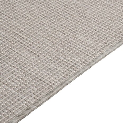 Buitenkleed platgeweven 80x150 cm taupe 4