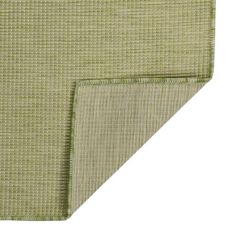 Buitenkleed platgeweven 80x250 cm groen 2