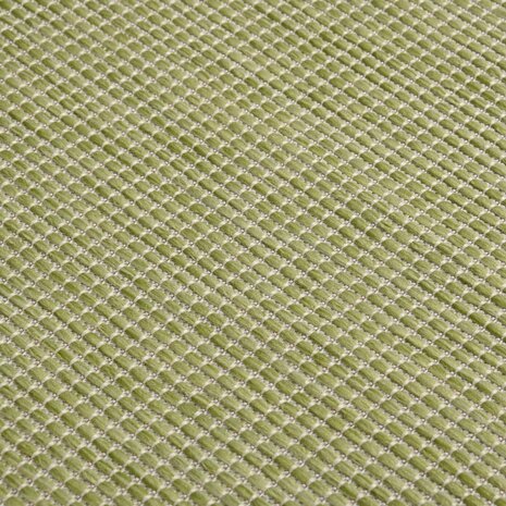 Buitenkleed platgeweven 80x250 cm groen 5