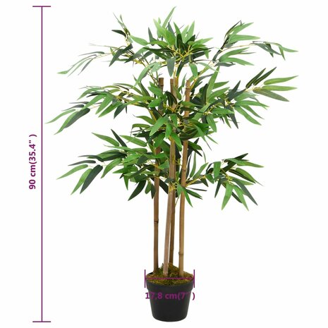 Kunstplant bamboe Twiggy met pot 90 cm 5