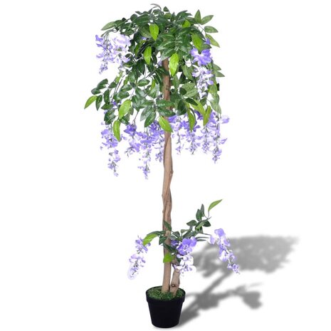 Kunstplant blauwe regen met pot 120 cm 1