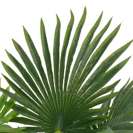 Kunstplant met pot palm 70 cm groen 2