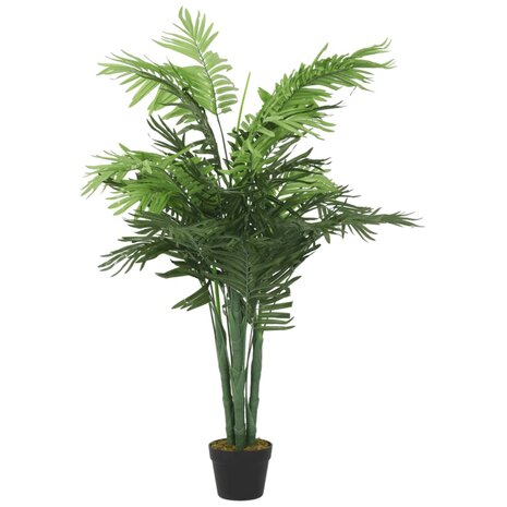 Kunstplant palmboom 28 bladeren 120 cm groen 1