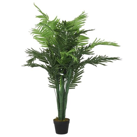 Kunstplant palmboom 28 bladeren 120 cm groen 2