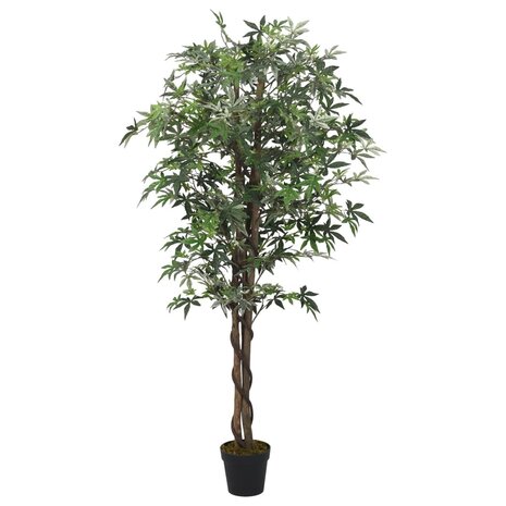 Kunstplant esdoornboom 224 bladeren 80 cm groen 1