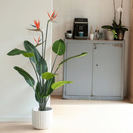 Emerald Kunstplant met pot en bloemen Strelitzia 120 cm 1