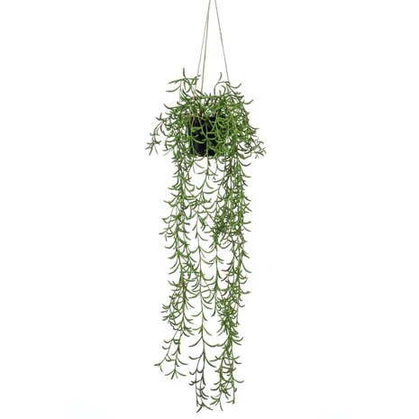 Emerald Kunstplant hangend in pot senecio 70 cm 2