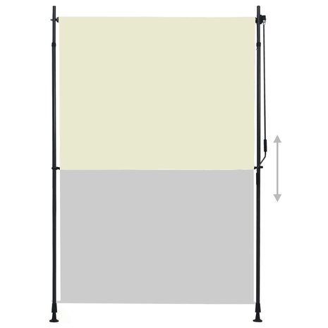 Rolgordijn voor buiten 150x270 cm crème 3