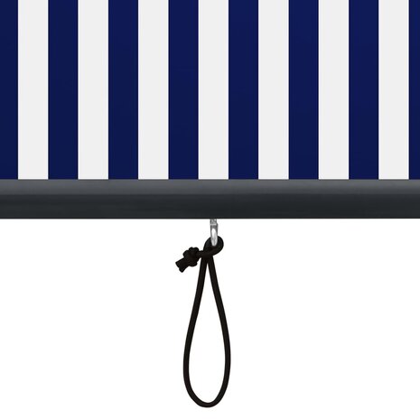 Rolgordijn voor buiten 80x250 cm blauw en wit 7