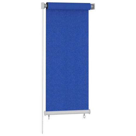 Rolgordijn voor buiten 60x140 cm HDPE blauw 2