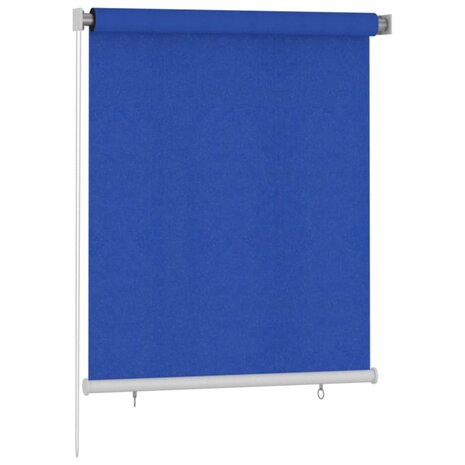 Rolgordijn voor buiten 120x140 cm HDPE blauw 2