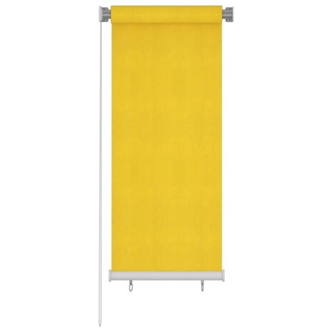 Rolgordijn voor buiten 60x140 cm HDPE geel 1