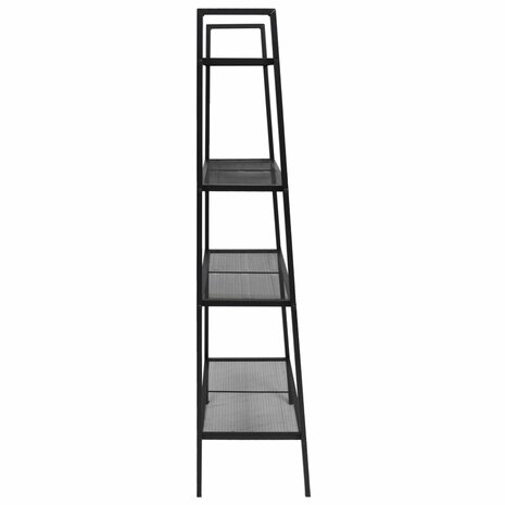 Ladder boekenkast 4 schappen metaal zwart 3