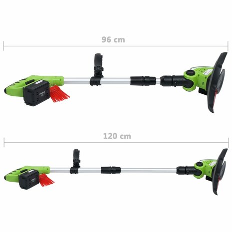 Accugrastrimmer met accu 20 V 1500 mAh Li-ion 10