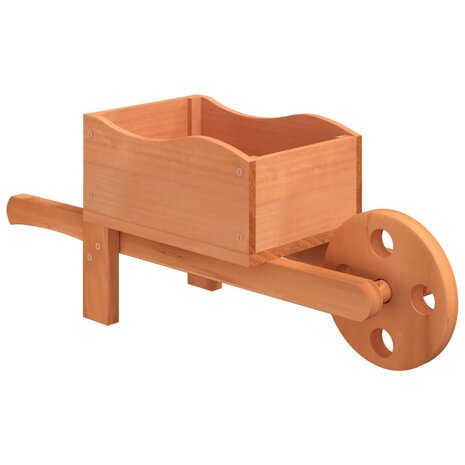 Plantenbakken kruiwagen 2 st 47x15x19 cm massief vurenhout 4