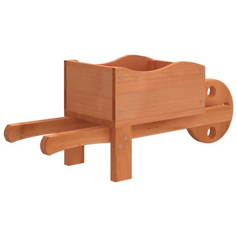 Plantenbakken kruiwagen 2 st 47x15x19 cm massief vurenhout 6