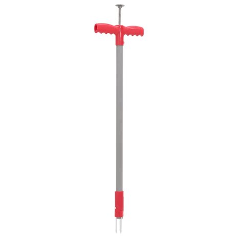 Onkruidsteker 93,5 cm gepoedercoat staal rood en grijs 1