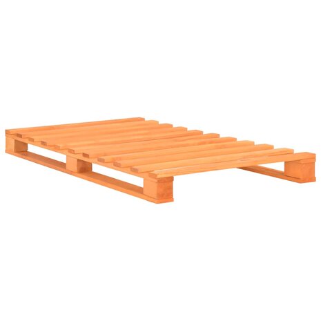 Bedframe pallet massief grenenhout bruin 90x200 cm 2