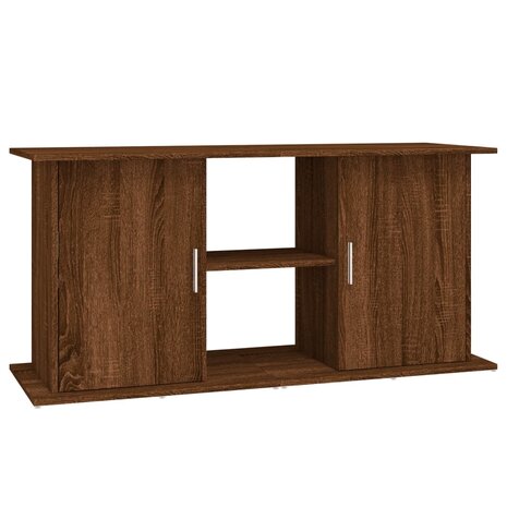 Aquariumstandaard 121x41x58 cm bewerkt hout bruin eikenkleur 2